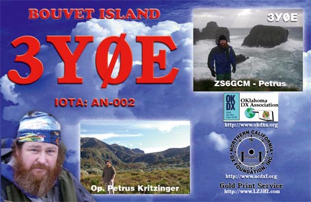3Y0E - previous DXpeditions to
                                Bouvet Island