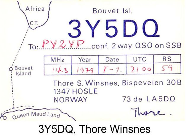 3Y5DQ Bouvet Island -
                                      previous DXpeditions to Bouvet
                                      Island