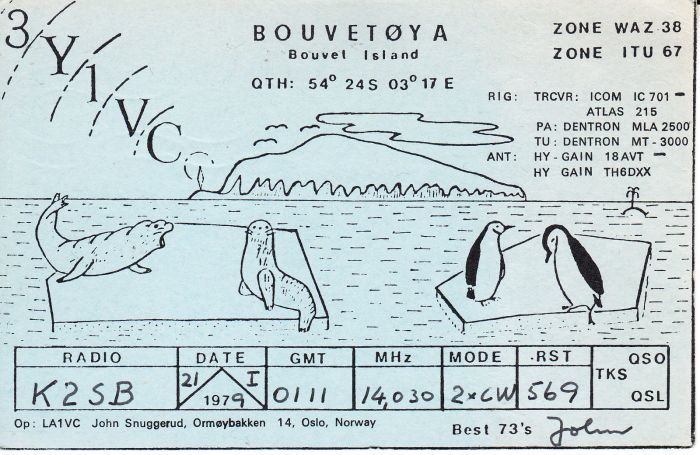 3Y1VC
                                      - previous DXpeditions to Bouvet
                                      Island